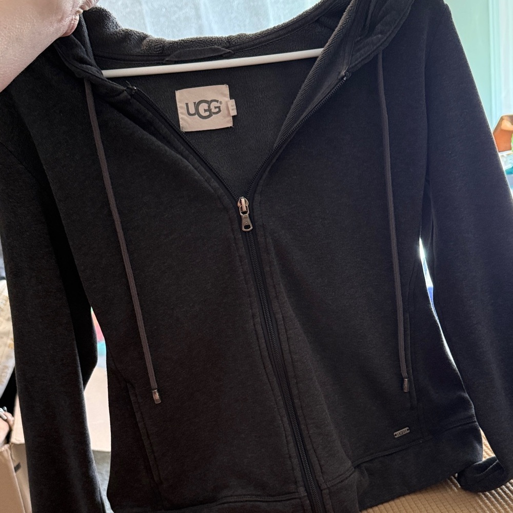 UGG Charcoal Zip-Up Hoodie